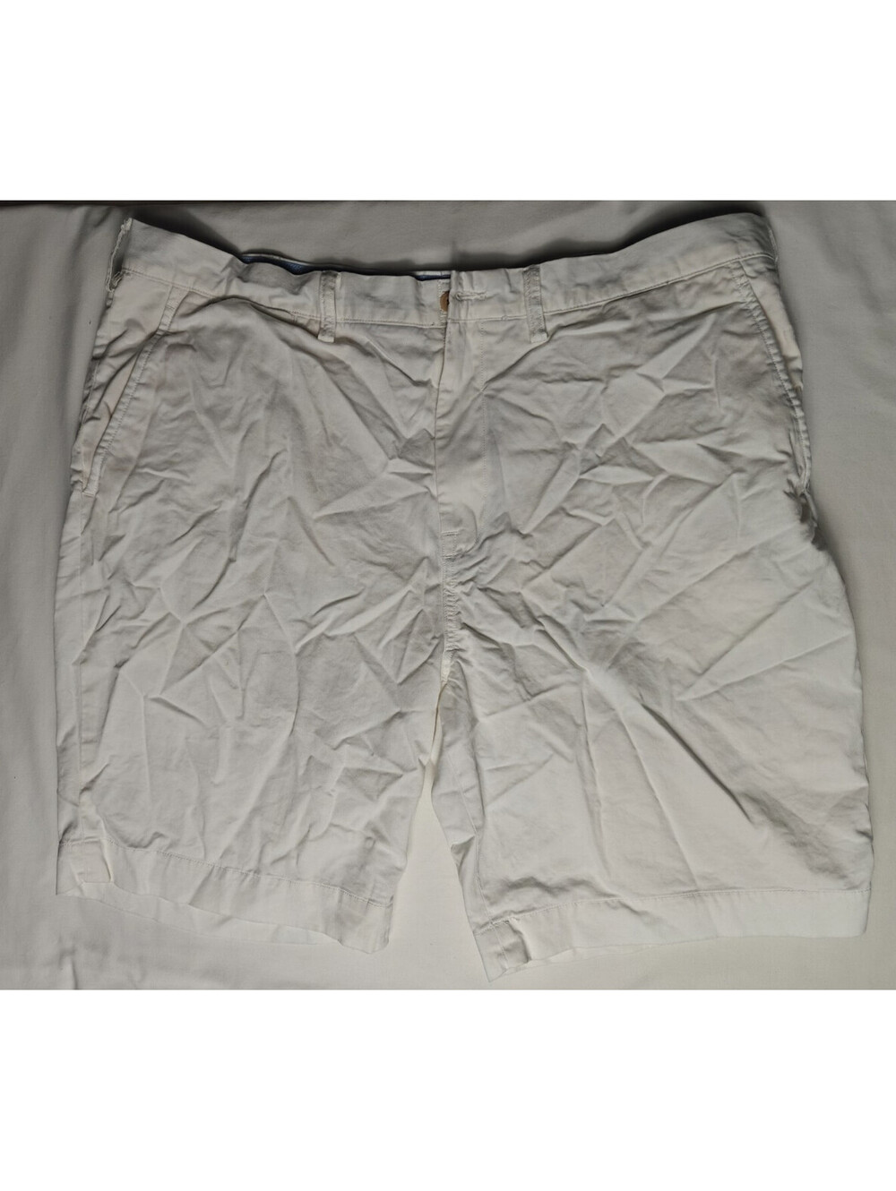 Polo Ralph Lauren The Polo Chino Stretch Cotton Twill Shorts White Size 40